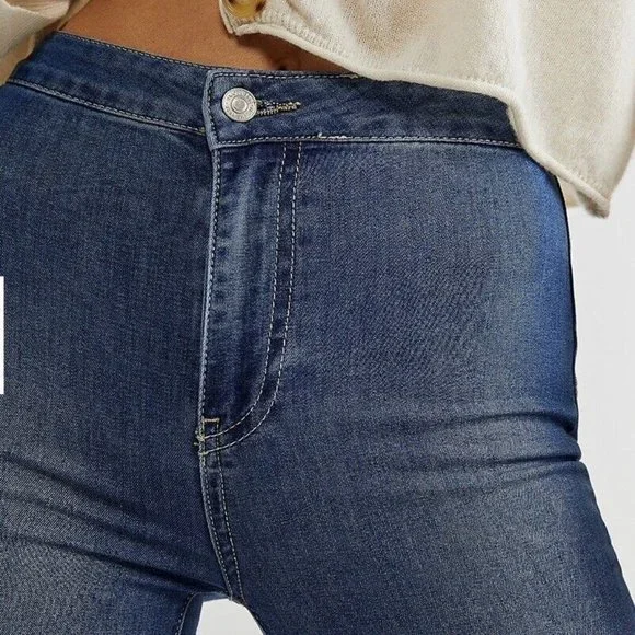 NWT Free People Just Float On Flare Jeans Jericho Blue High Rise Size 25, 29, 31 - Picture 5 of 13